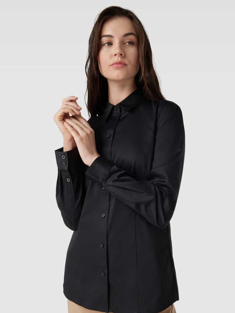Christian Berg Woman Overhemdblouse in effen design
