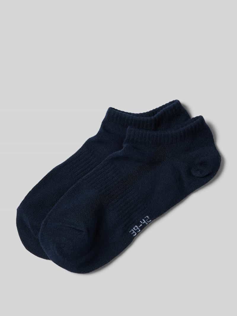Snocks Sneakersokken met elastische ribboordjes in een set van 2 paar