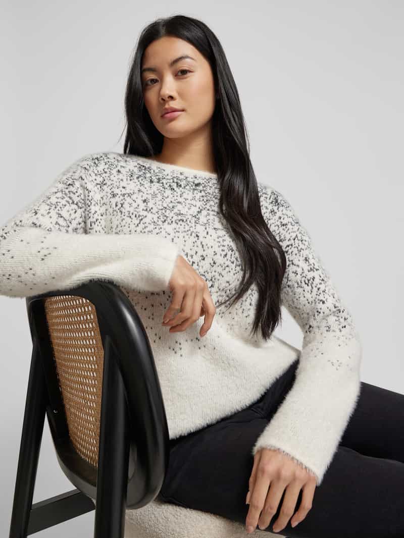 Street One Gebreide pullover met ribboorden
