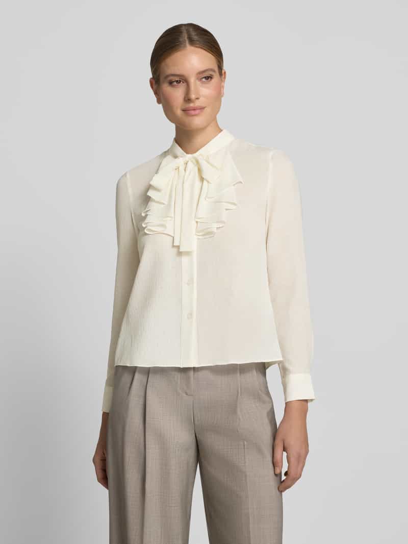 Christian Berg Woman Selection Regular fit strikblouse met ruches