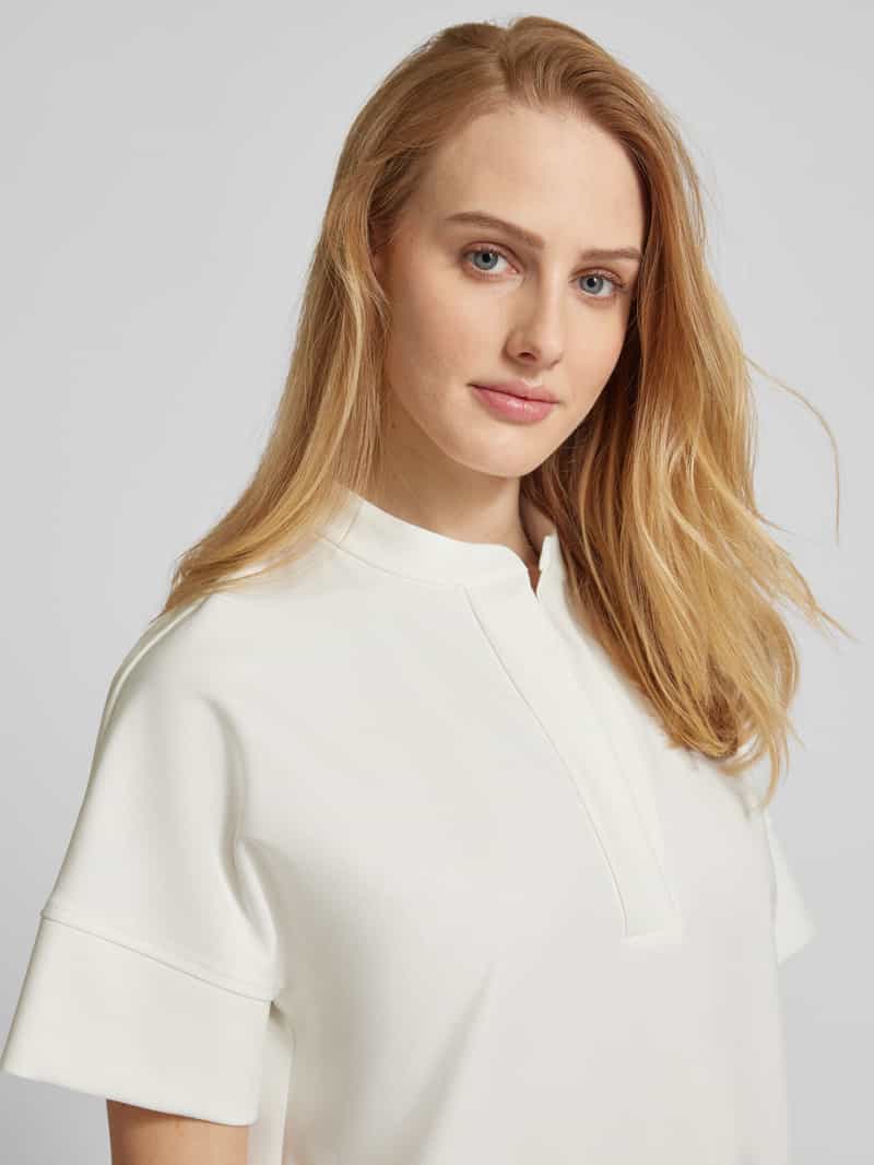 Windsor Knielange jurk met viscose en tuniekkraag