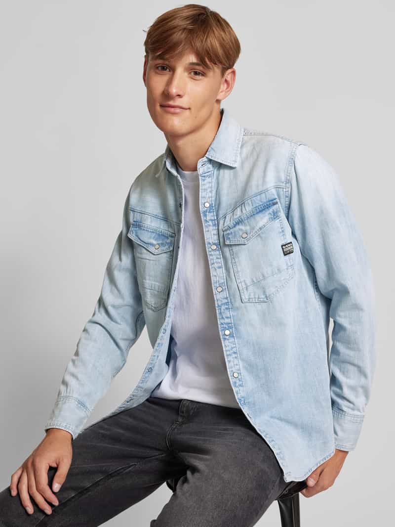 G-Star Raw Jeansjack met kentkraag