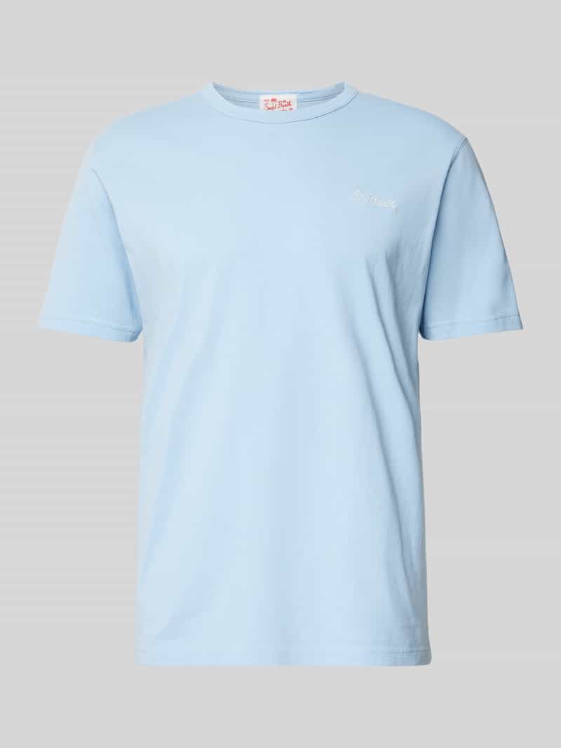 MC2 Saint Barth T-shirt met labelstitching model 'LIGHTING'