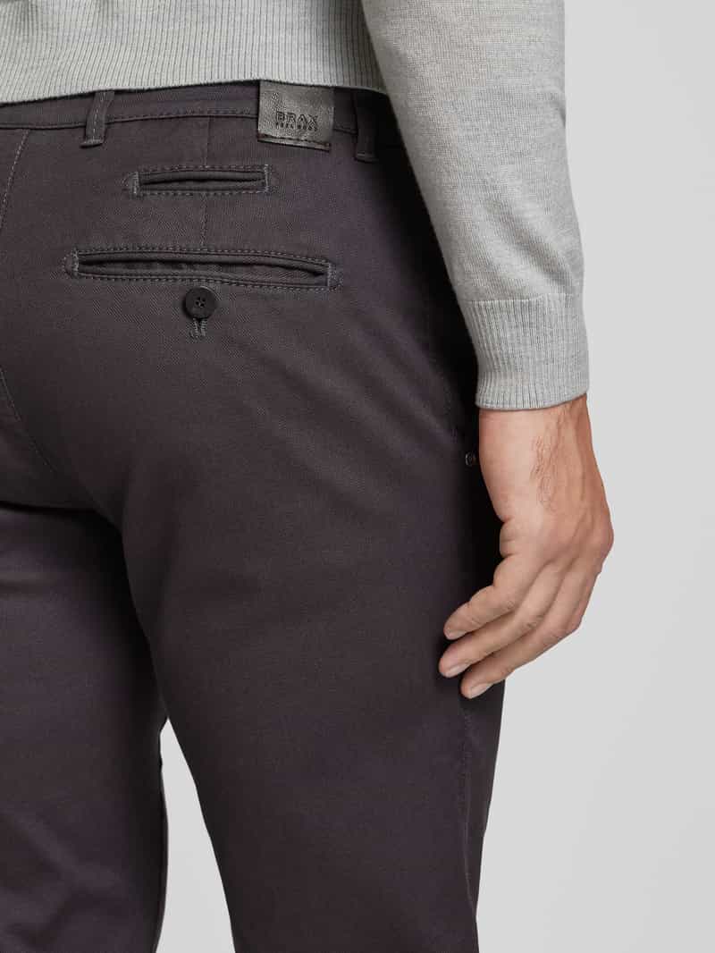 BRAX Slim fit chino met Franse steekzakken model 'Fabio'