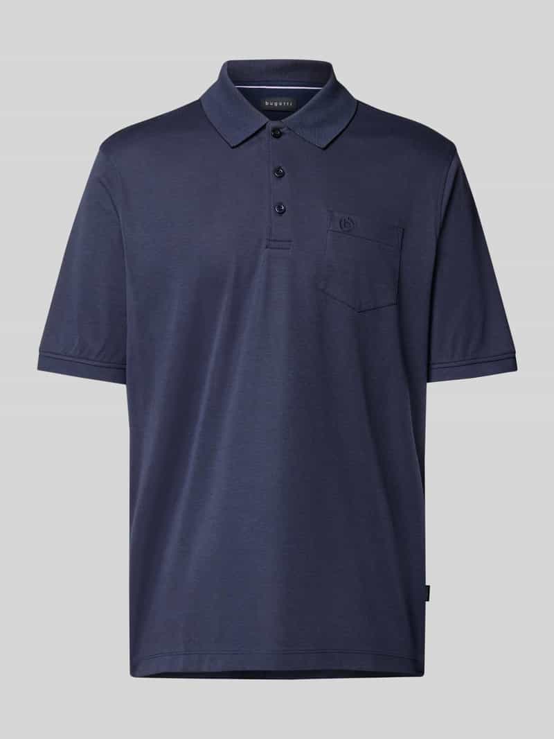 Bugatti Poloshirt met borstzak