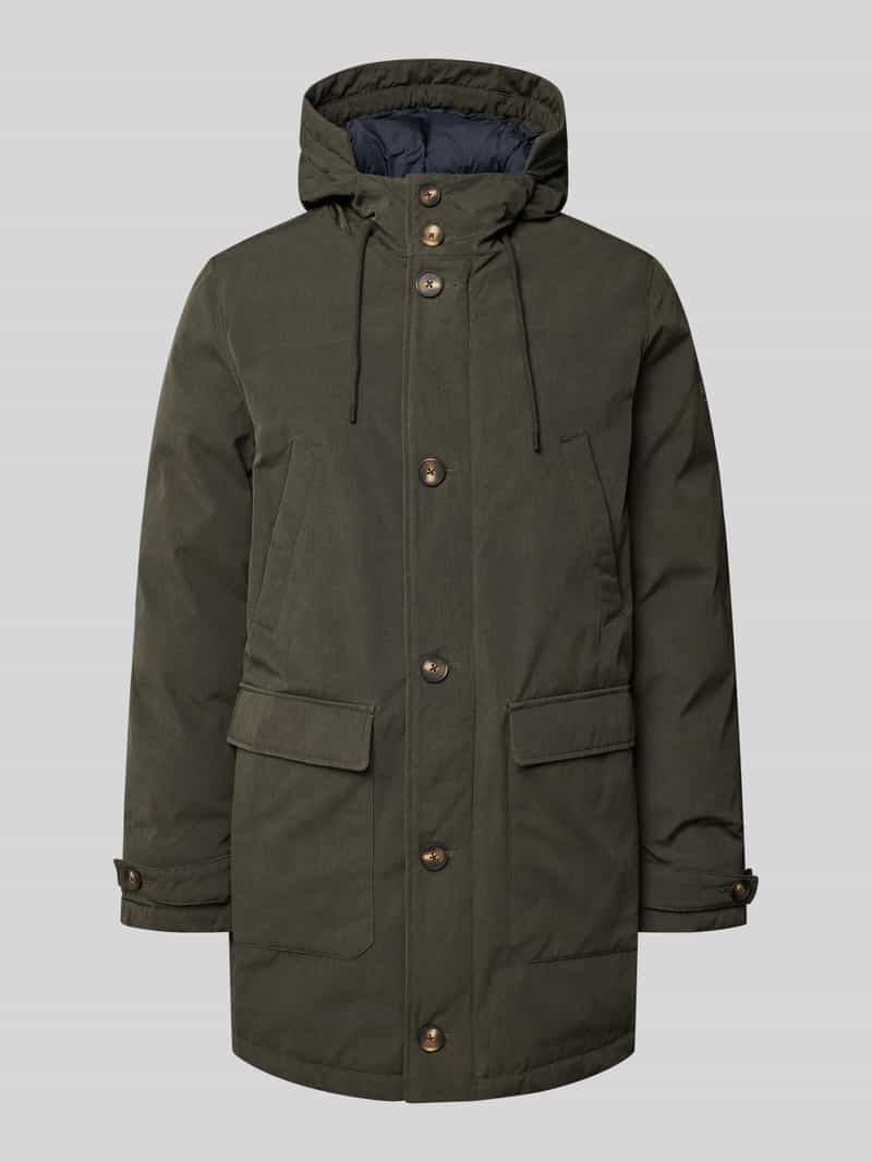 ECOALF Parka met capuchon en klepzakken model 'TASKA'