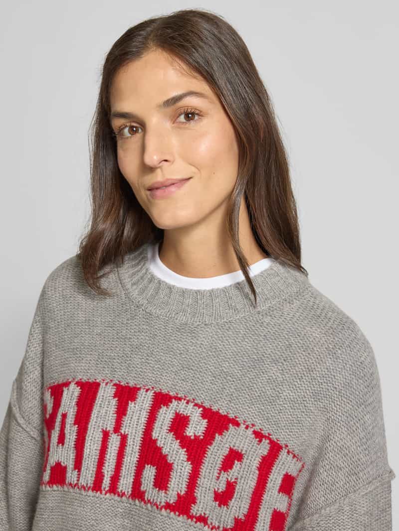 Samsøe Gebreide pullover met labelopschrift model 'KEIKO'