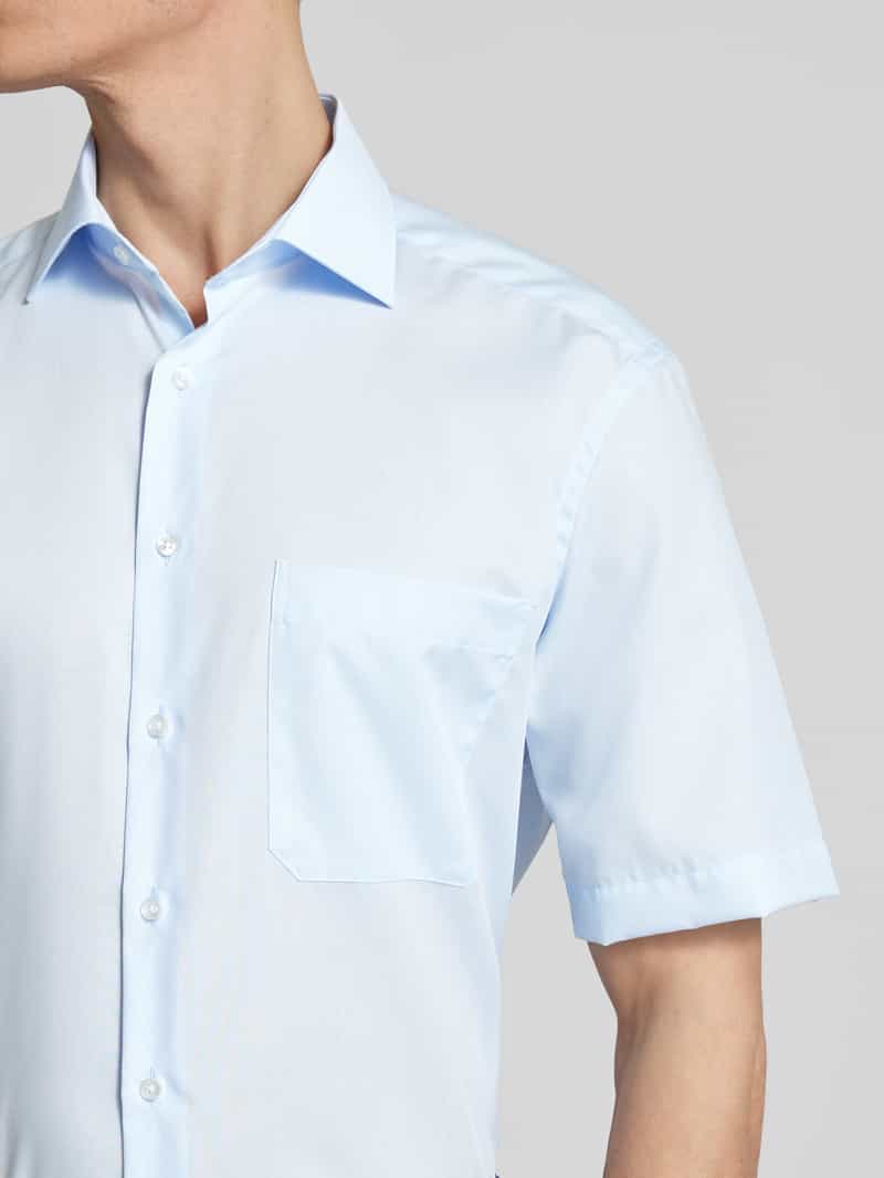 ETERNA COMFORT FIT Comfort fit zakelijk overhemd in effen design