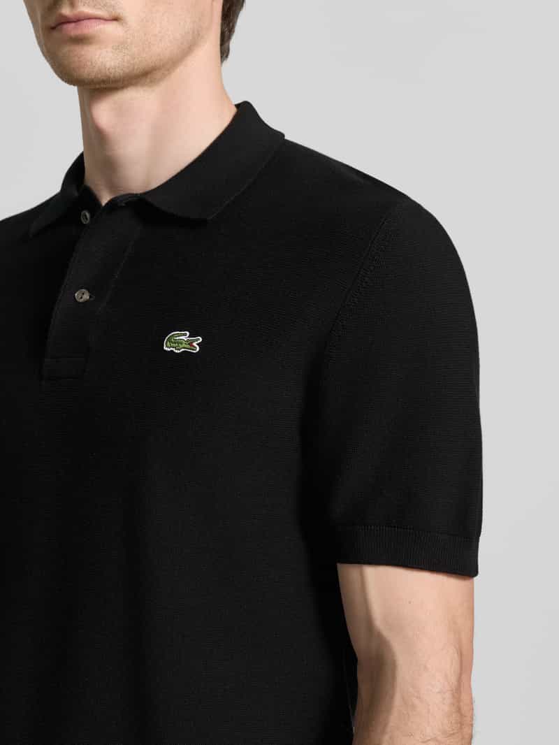 Lacoste Regular Fit poloshirt van puur katoen zwart, foto 5
