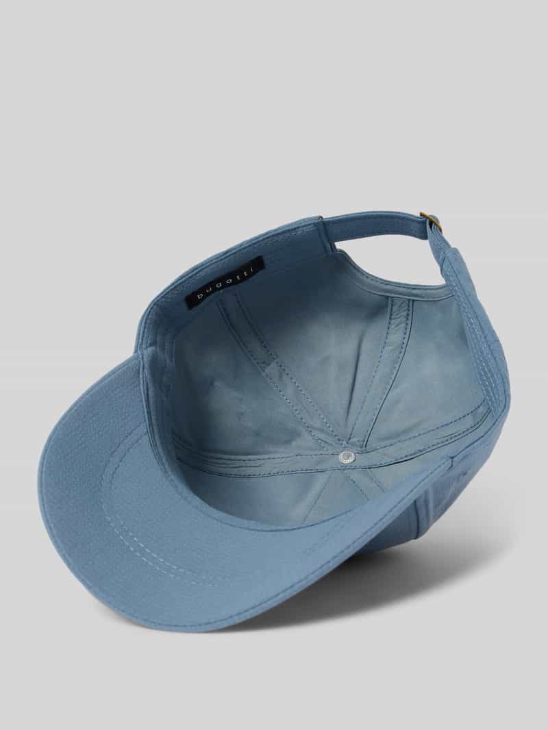 Bugatti Baseballpet met labelstitching en viscose