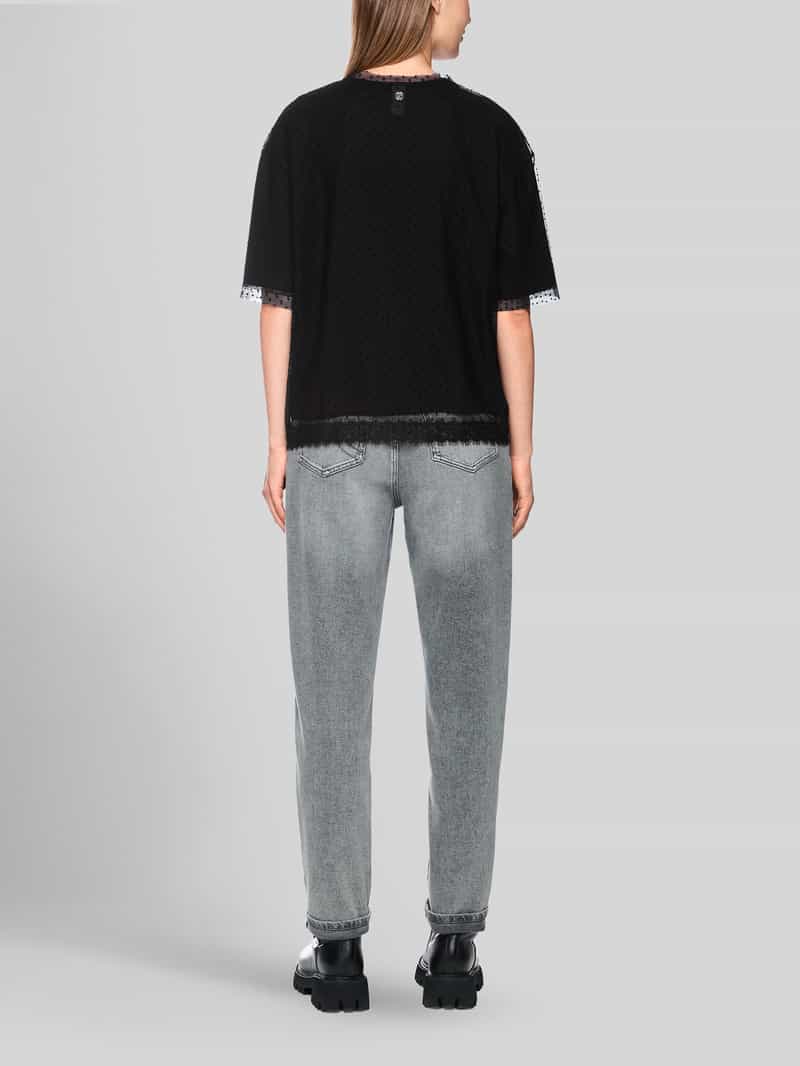 Marc Cain T-shirt met glitter-opschrift