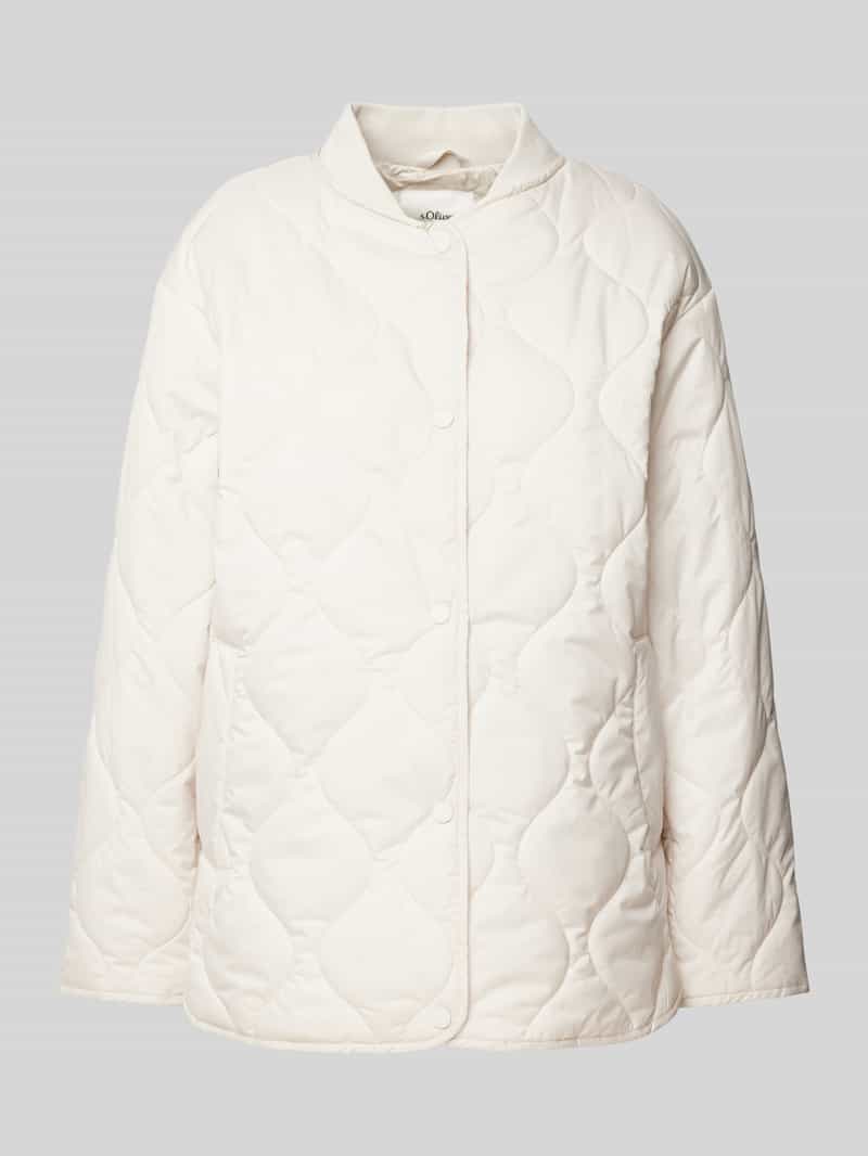 s.Oliver RED LABEL Relaxed fit gewatteerd jack met drukknoopsluiting