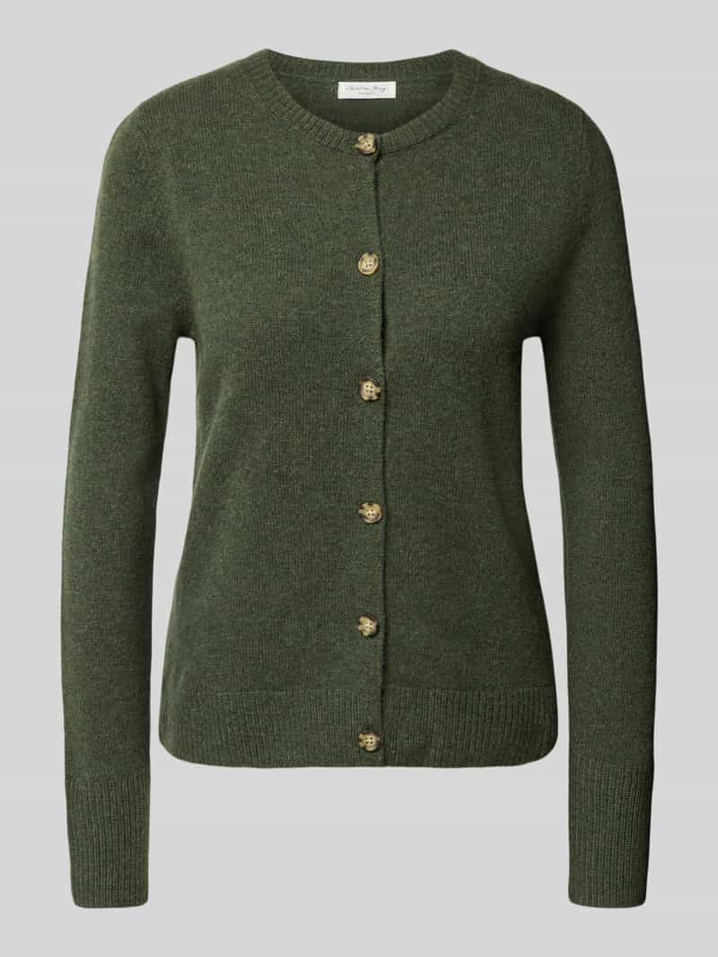 Christian Berg Woman Cardigan met ronde hals en knoopsluiting