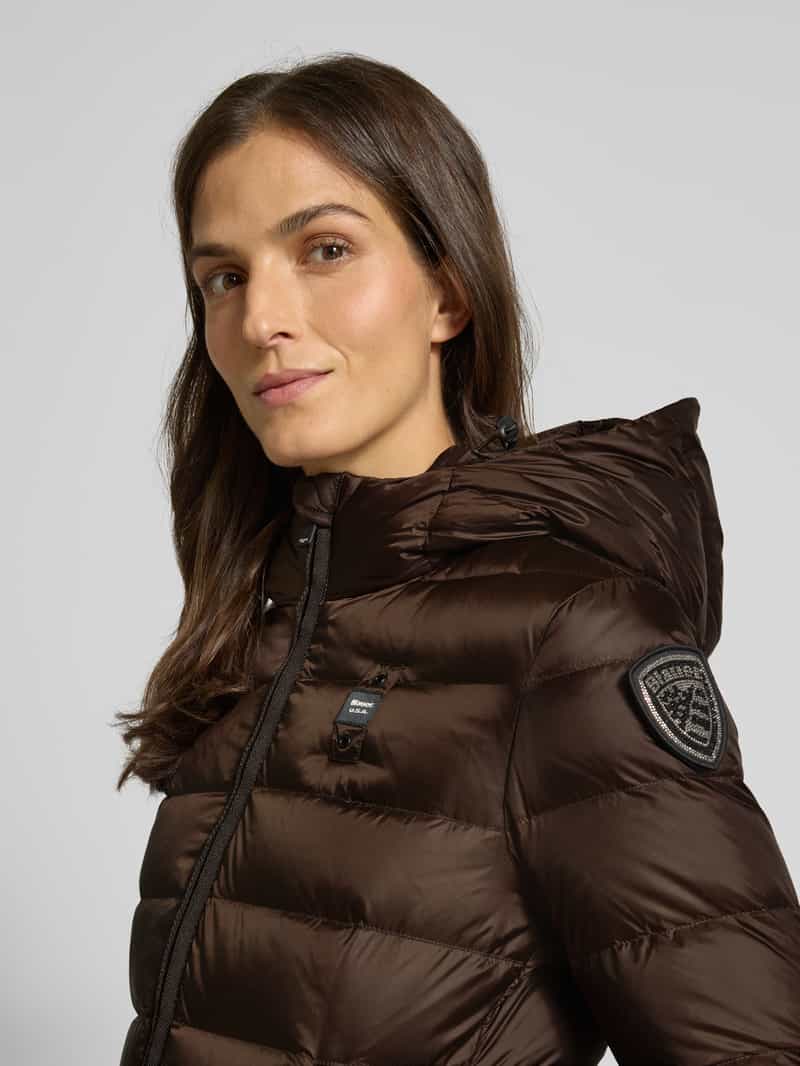 Blauer Usa Lange donsjas met capuchon model 'AGNES'