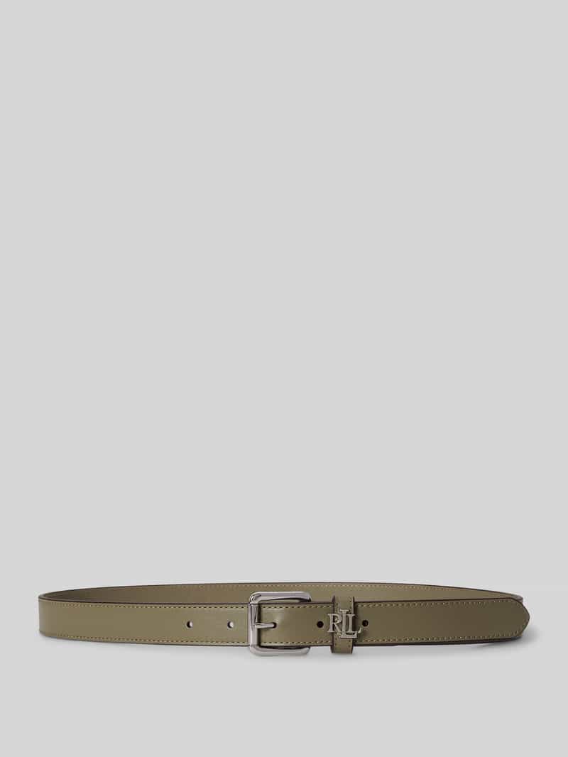 Riem van echt leer met logodetail