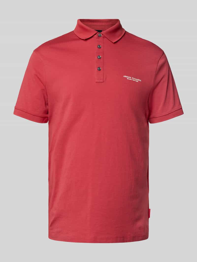 Armani Exchange Poloshirt met labelprint