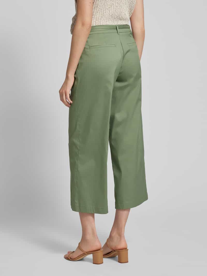 Regular fit paperbagbroek met verkort model Christian Berg Woman