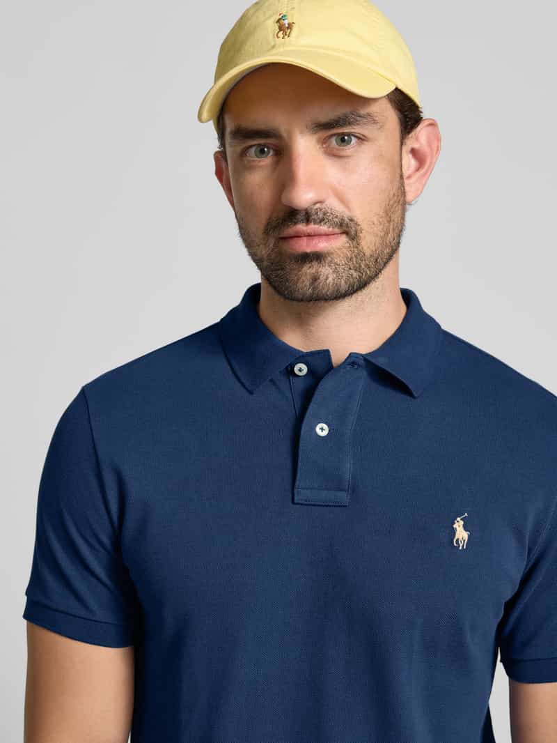Polo Ralph Lauren Custom slim fit poloshirt met labelstitching