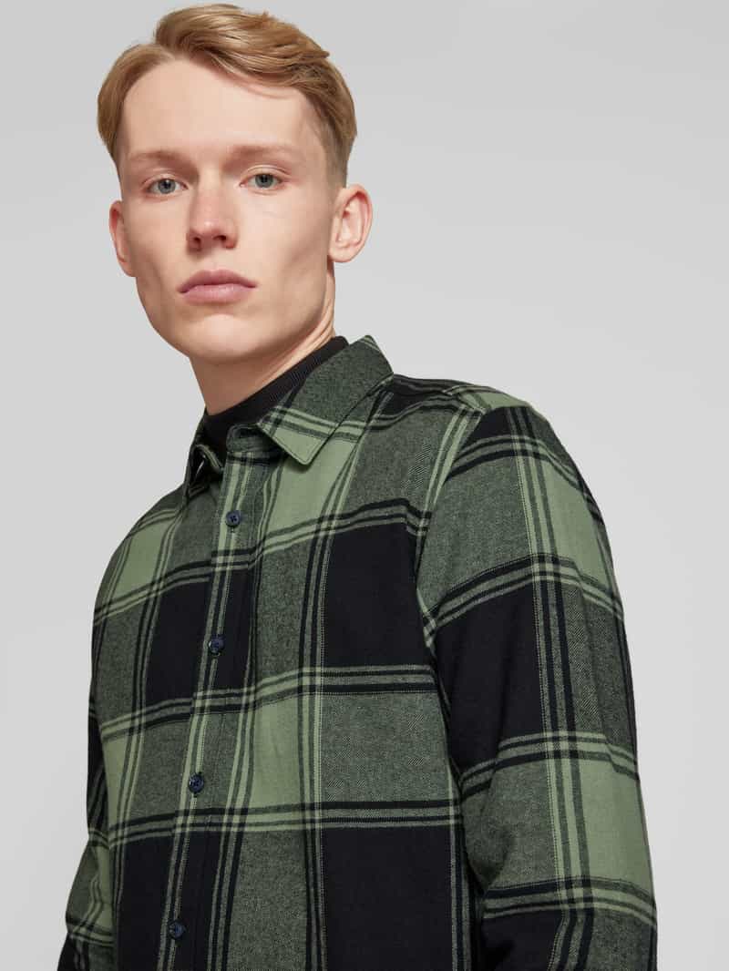 Only & Sons Regular fit vrijetijdsoverhemd met kentkraag model 'GUDMUND'