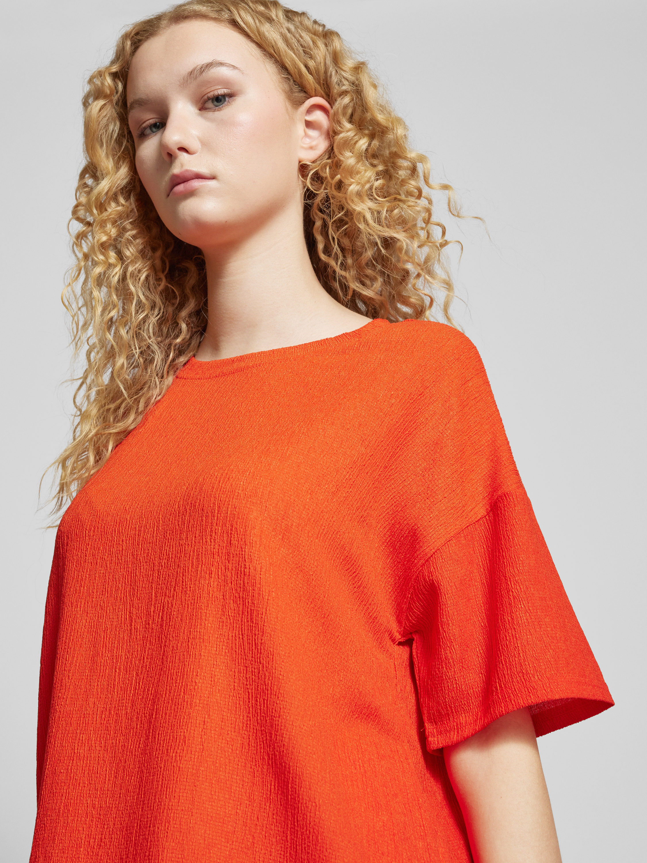 Pieces T-shirt met structuurmotief model 'LUNA'