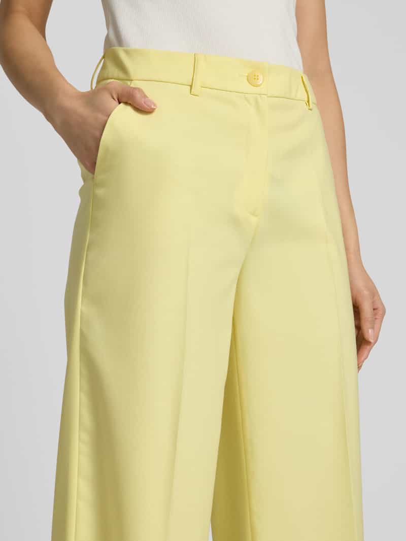 MORE & MORE Wide leg stoffen broek met persplooien