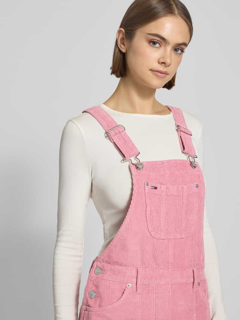 Tommy Jeans Corduroy jurk in A-lijn van puur katoen