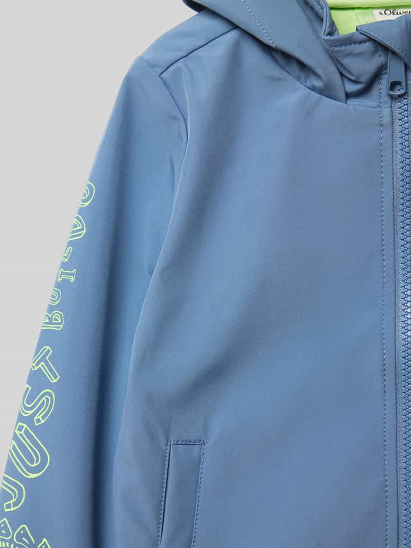s.Oliver RED LABEL Regular fit softshell-jack met jersey-voering en contrasterende details