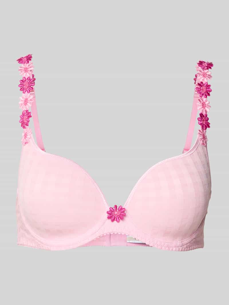 MARIE JO Beugelbeha met gebloemde siergarnering model 'Avero'