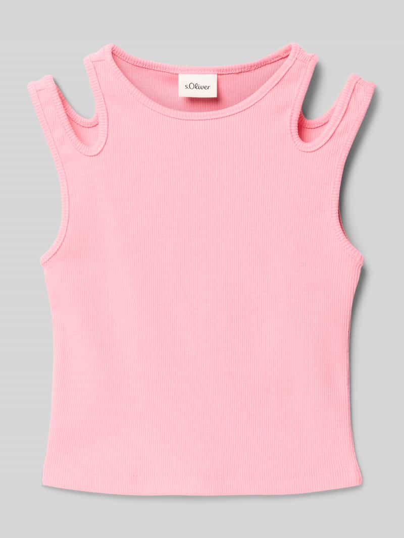 s.Oliver RED LABEL Slim fit tanktop met cut-outs
