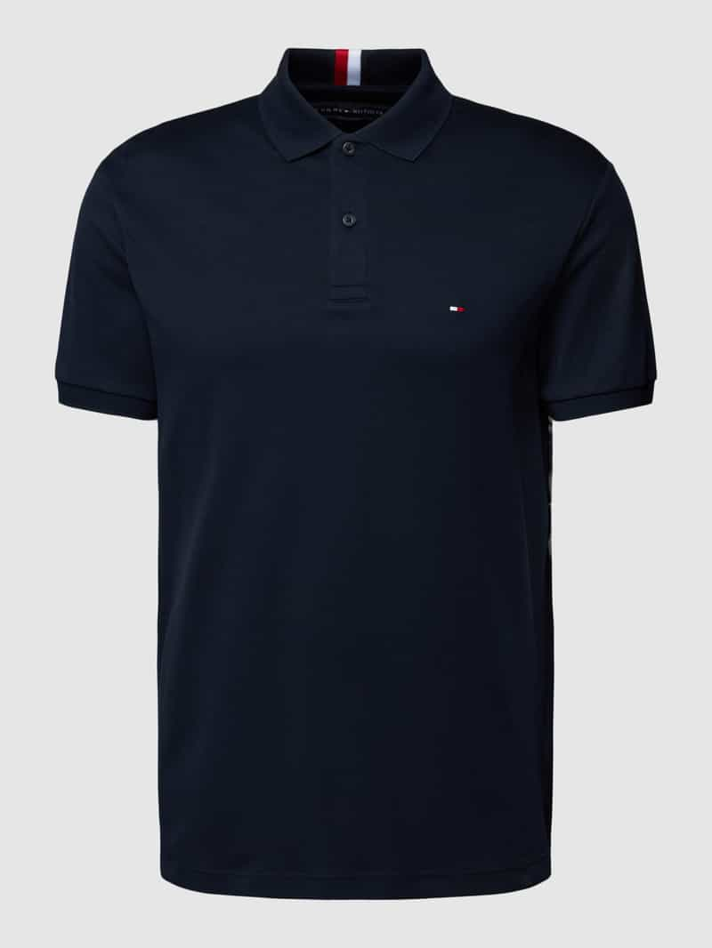 Tommy Hilfiger Regular fit poloshirt met labelstitching