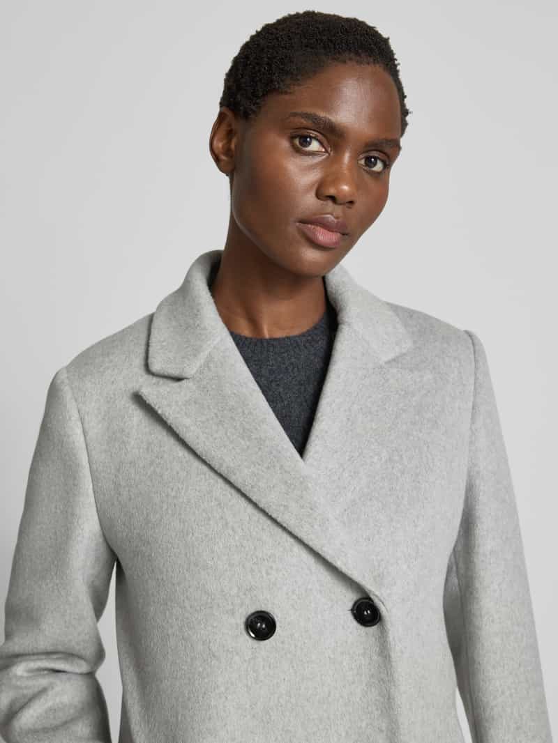 Christian Berg Woman Selection Regular fit lange jas met wol