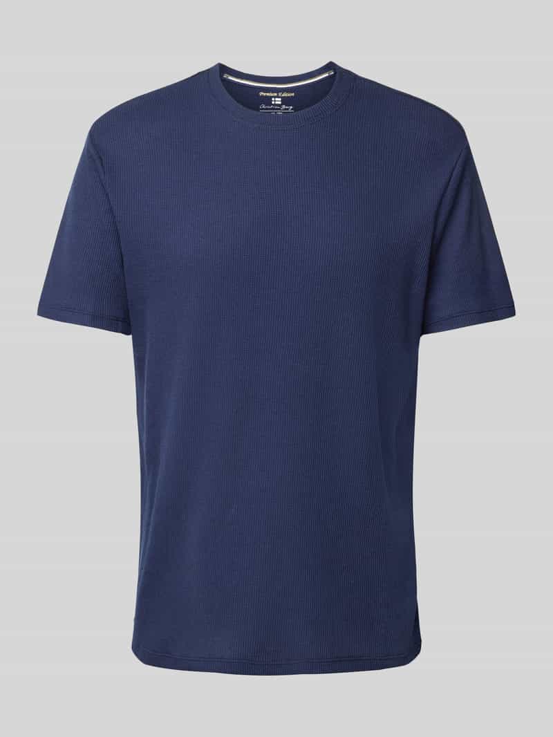 Christian Berg Men T-shirt met structuurmotief