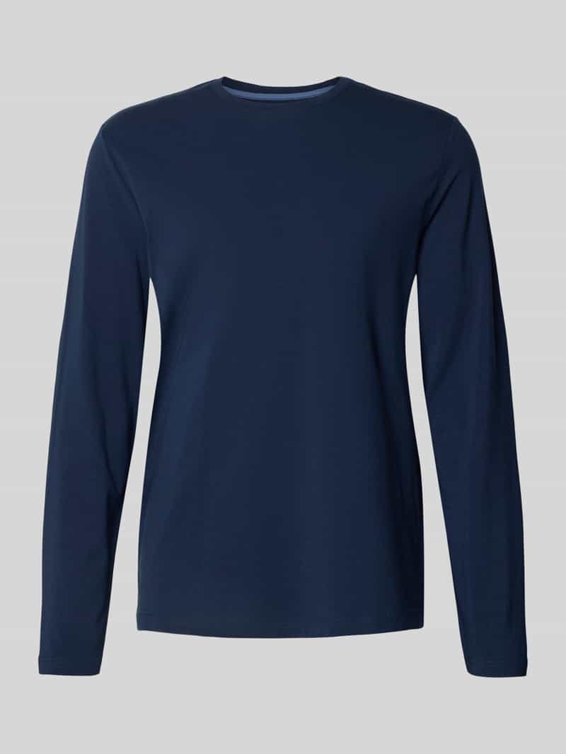 Christian Berg Men Shirt met lange mouwen en geribde ronde hals