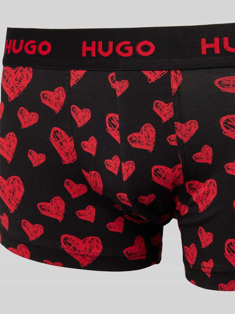 HUGO Boxershort met elastische band in een set van 3 stuks
