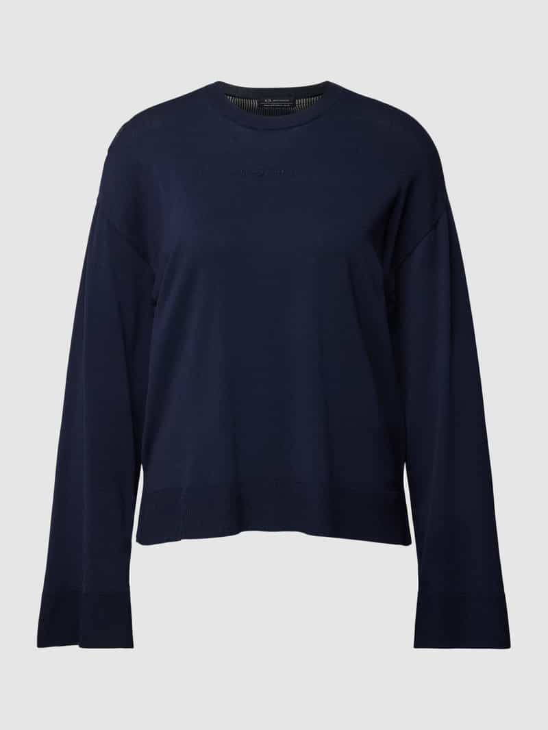 Armani Exchange Gebreide pullover met ronde hals