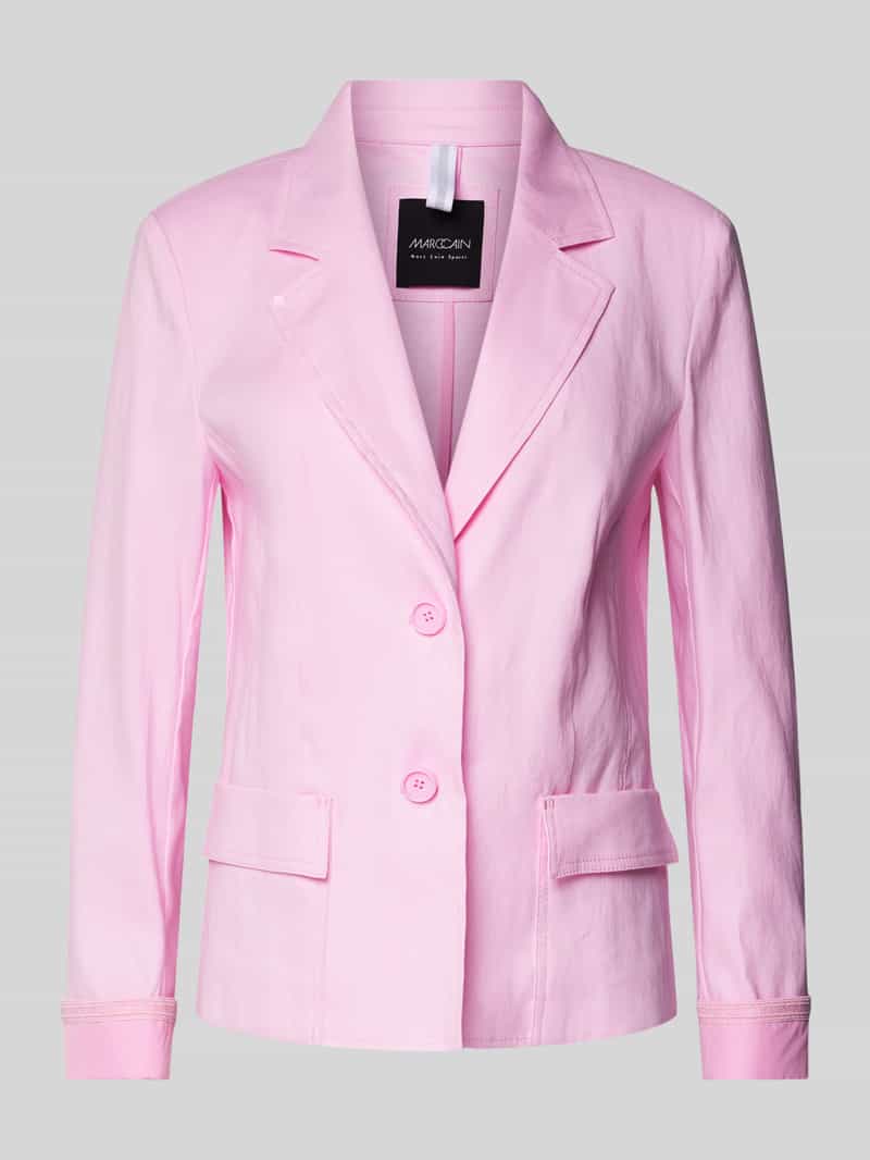 Marc Cain Blazer van linnenmix met reverskraag