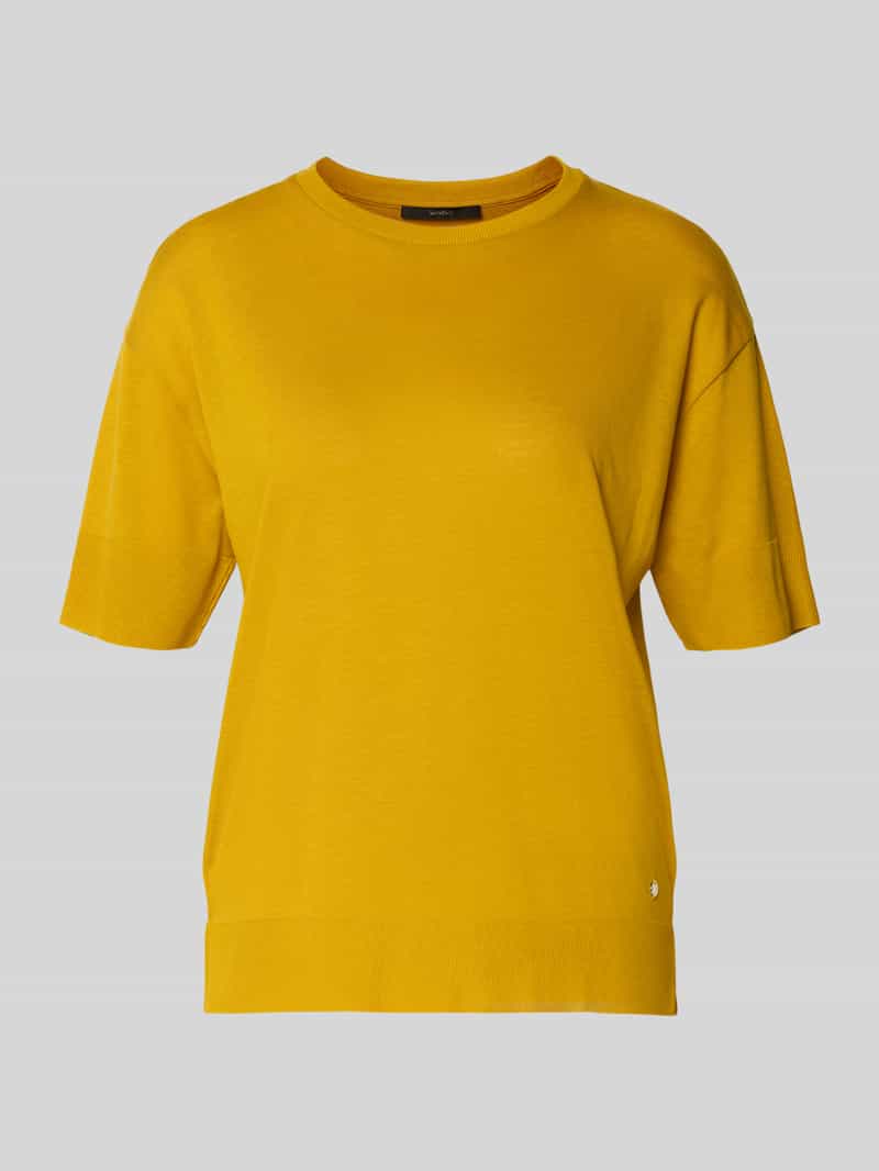 T-shirt van lyocell-katoenmix met ronde hals