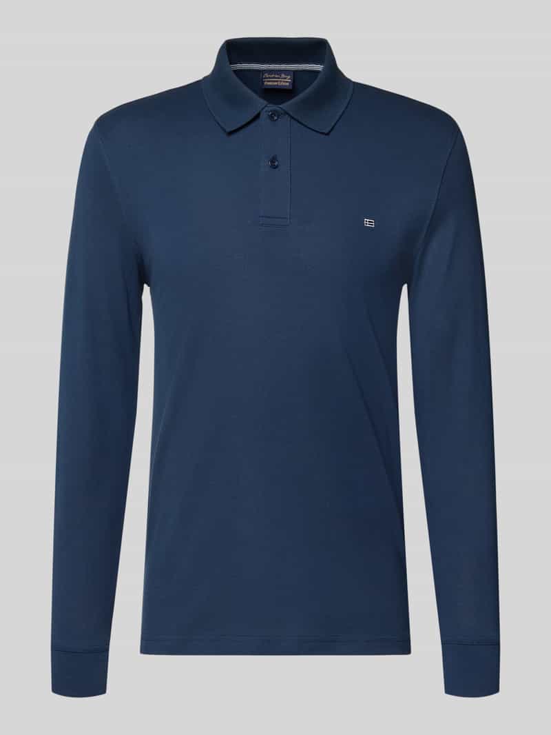 Christian Berg Men Poloshirt met labelstitching