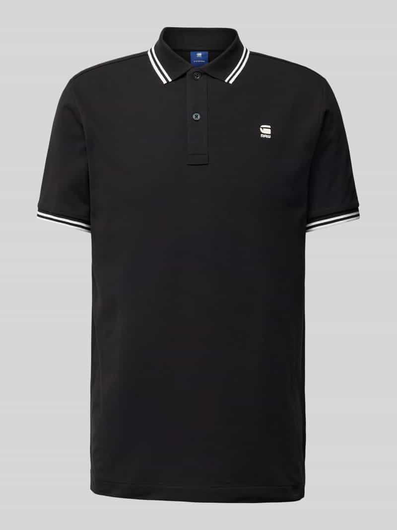 G-Star Raw Slim fit poloshirt met verlengde achterkant model 'Dunda'