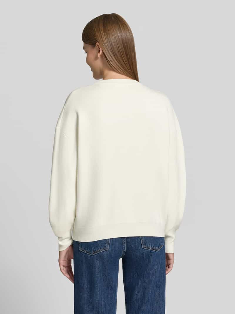 Guess relaxed fit shirt met lange mouwen van elastische materiaalmix
