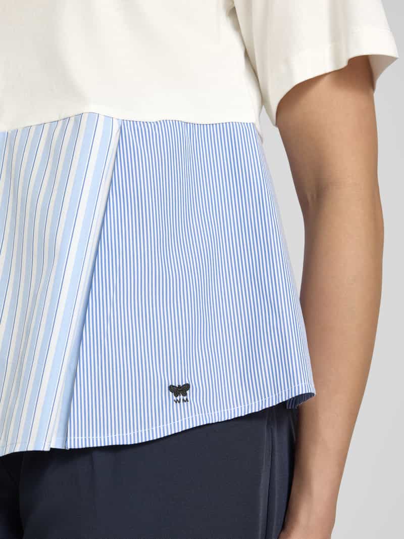 Weekend Max Mara T-shirt met geribde ronde hals