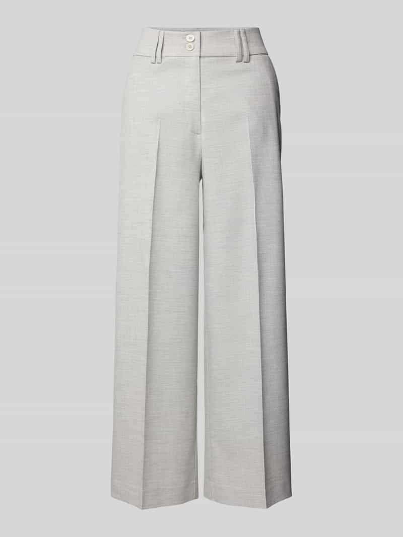MORE & MORE Straight leg stoffen broek met persplooien