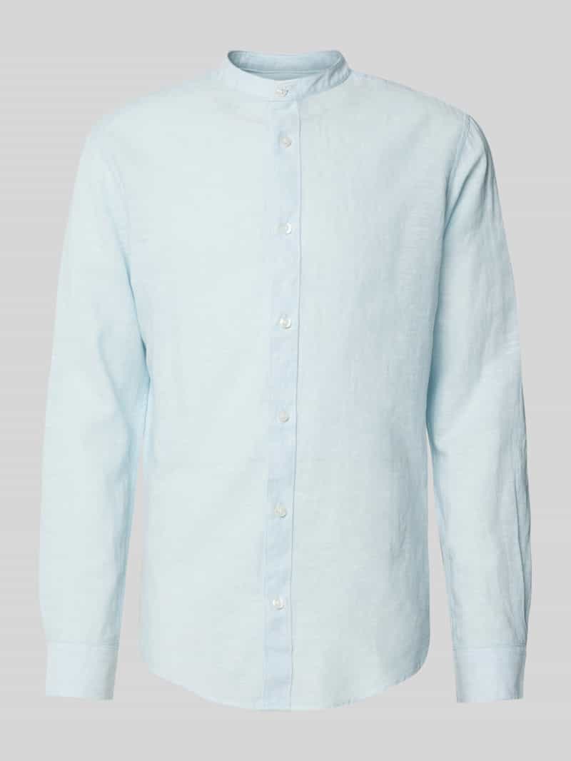 ONLY & SONS Overhemd met lange mouwen ONSCAIDEN LS SOLID LINEN MAO SHIRT NOOS