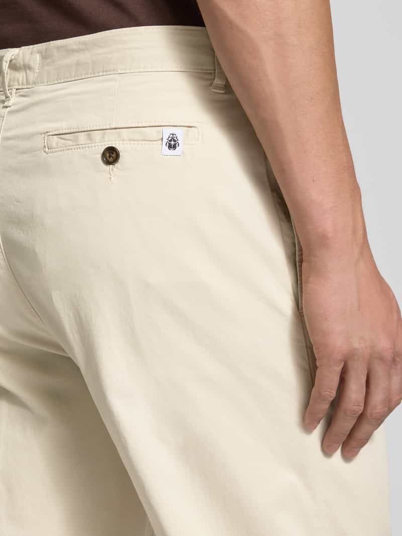 Edwin Straight leg broek met bandplooien model 'SORREN'