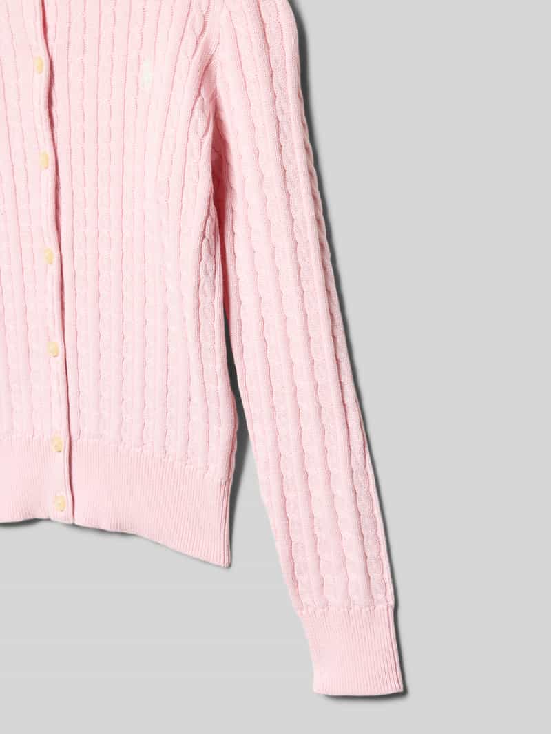 Polo Ralph Lauren Teens Gebreid jack met kabelpatroon en labelstitching