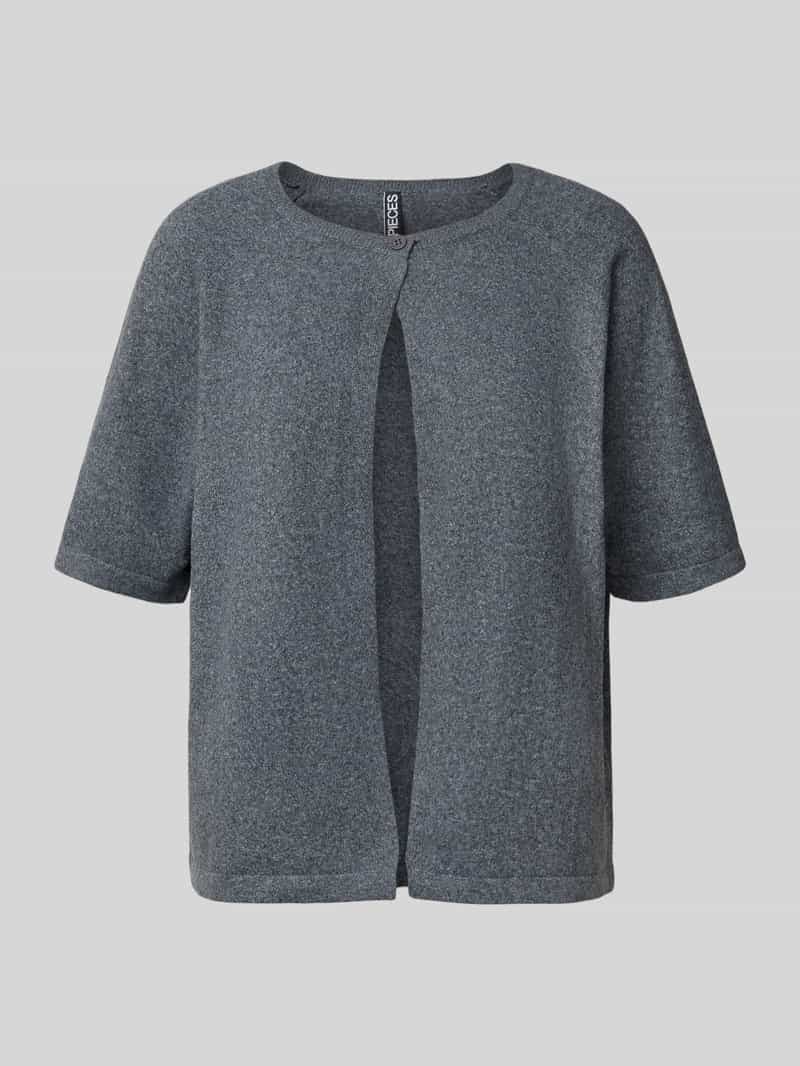 Pieces Regular fit cardigan met 1-knoopssluiting model 'BREE'