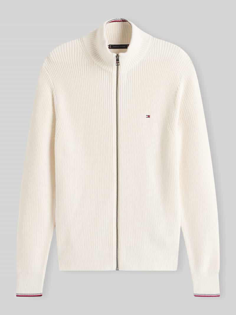 Tommy Hilfiger Regular fit gebreid jack van puur katoen