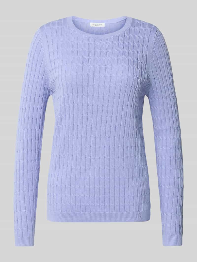 Christian Berg Woman Gebreide pullover met kabelpatroon