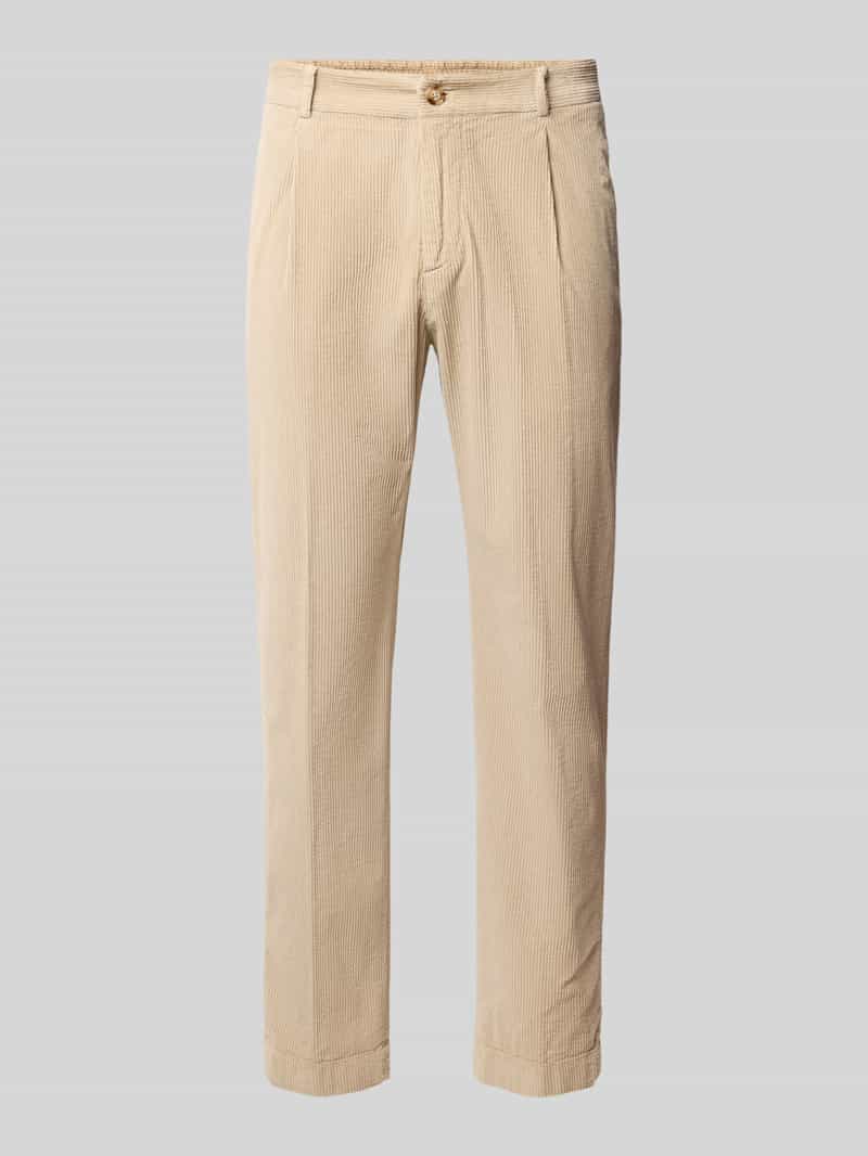 JOOP! COLLECTION Bandplooibroek met corduroystructuur