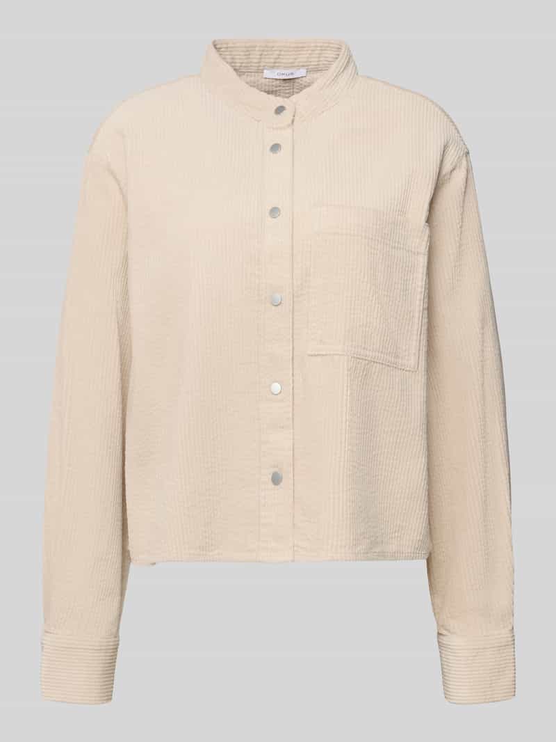 Opus Relaxed fit overhemdblouse met borstzak model 'Falve'